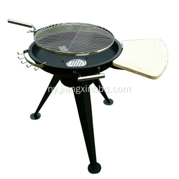 Huge Height Adjustable Charcoal BBQ Grill